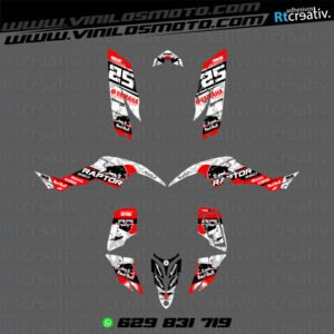 ADHESIVOS Y PEGATINAS DE VINILO PARA YAMAHA RAPTOR 350 Rt004-07