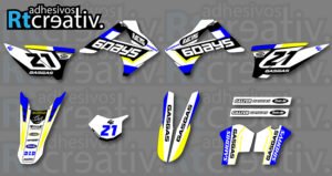 ADHESIVOS Y PEGATINAS DE VINILO GAS GAS ENDURO Y CROSS Rt003-02