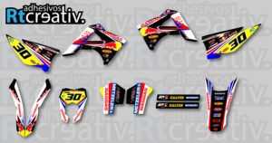 ADHESIVOS Y PEGATINAS DE VINILO GAS GAS ENDURO Y CROSS Rt002-01