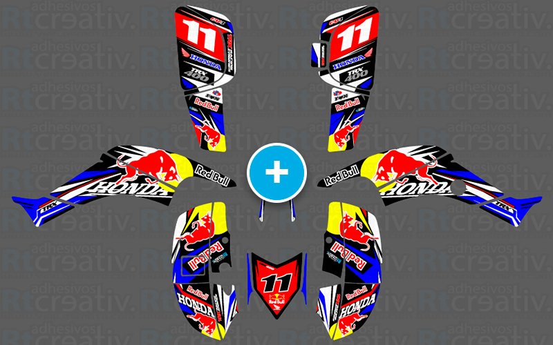 ADHESIVOS Y PEGATINAS DE VINILO PARA HONDA TRX 400 Rt001