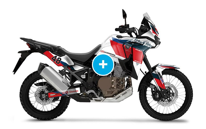 ADHESIVOS Y PEGATINAS DE VINILO HONDA ÁFRICA TWIN Rt001