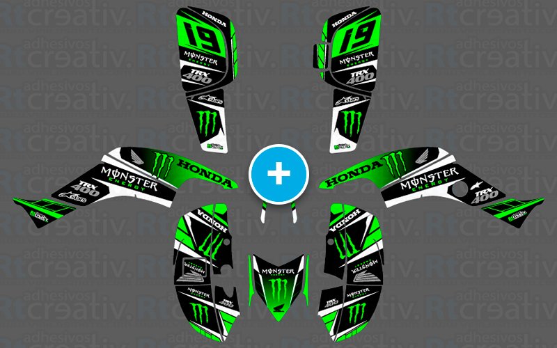 ADHESIVOS Y PEGATINAS DE VINILO PARA HONDA TRX 400 Rt003