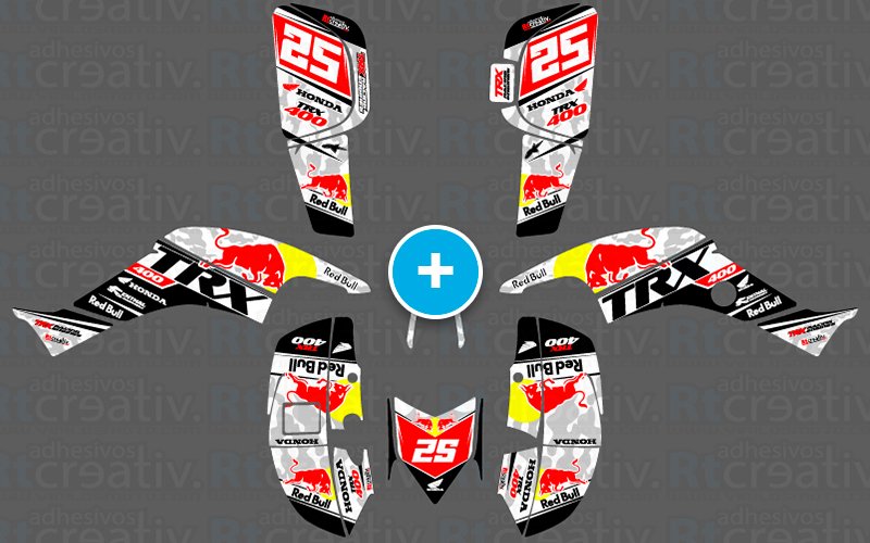 ADHESIVOS Y PEGATINAS DE VINILO PARA HONDA TRX 400 Rt004