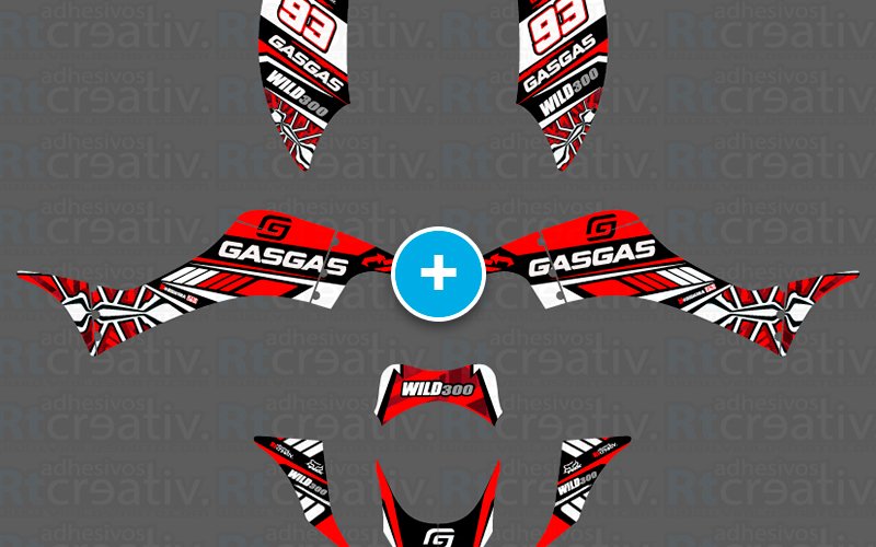 ADHESIVOS Y PEGATINAS DE VINILO PARA GAS GAS WILD Rt005