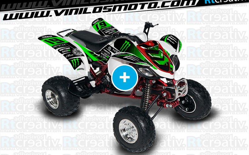 ADHESIVOS Y PEGATINAS DE VINILO PARA YAMAHA RAPTOR 660 Rt006