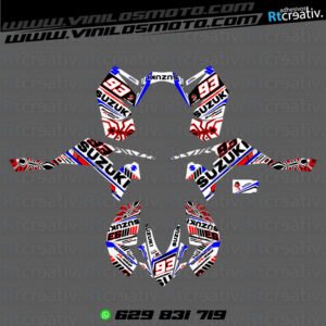 ADHESIVOS Y PEGATINAS DE VINILO PARA SUZUKI LTR 450 Rt008-05