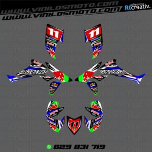 ADHESIVOS Y PEGATINAS DE VINILO PARA HONDA TRX 450 Rt001-02