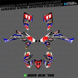 ADHESIVOS Y PEGATINAS DE VINILO PARA HONDA TRX 450 Rt001-03