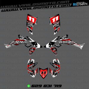 ADHESIVOS Y PEGATINAS DE VINILO PARA HONDA TRX 450 Rt001-06