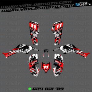 ADHESIVOS Y PEGATINAS DE VINILO PARA HONDA TRX 400 Rt001-07