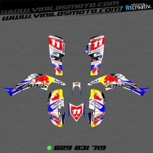 ADHESIVOS Y PEGATINAS DE VINILO PARA HONDA TRX 400 Rt001-08