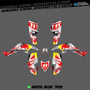 ADHESIVOS Y PEGATINAS DE VINILO PARA HONDA TRX 400 Rt001-09