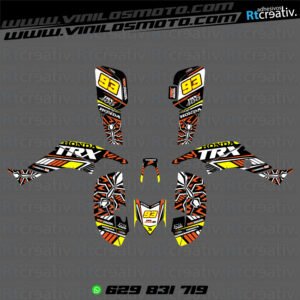 ADHESIVOS Y PEGATINAS DE VINILO PARA HONDA TRX 400 Rt002-12