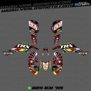 ADHESIVOS Y PEGATINAS DE VINILO PARA HONDA TRX 400 Rt002-13