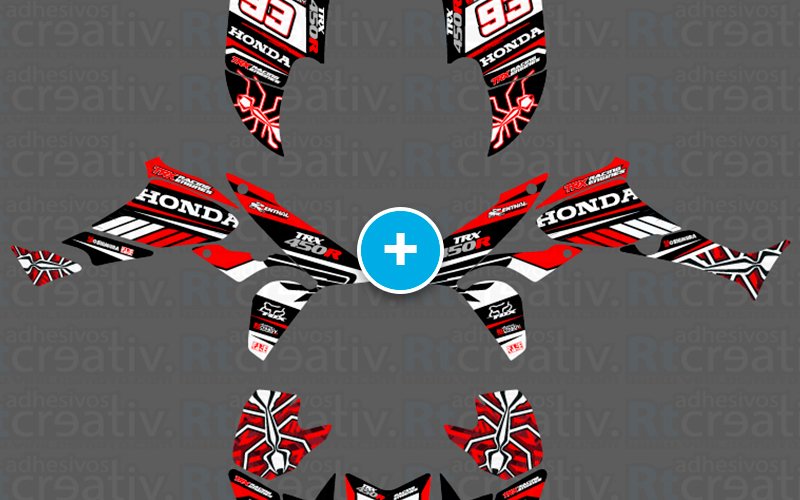 ADHESIVOS Y PEGATINAS DE VINILO PARA HONDA TRX 450 Rt002