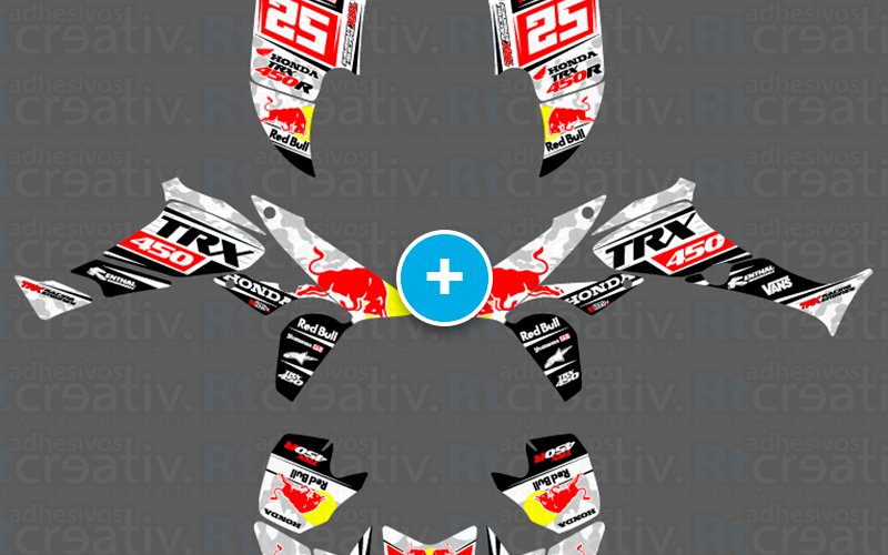 ADHESIVOS Y PEGATINAS DE VINILO PARA HONDA TRX 450 Rt003