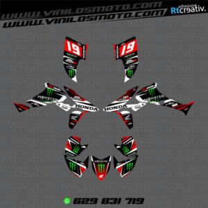 ADHESIVOS Y PEGATINAS DE VINILO PARA HONDA TRX 450 Rt004-05