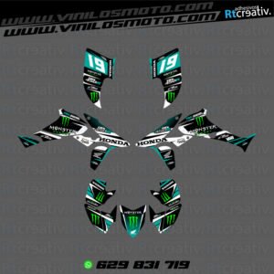 ADHESIVOS Y PEGATINAS DE VINILO PARA HONDA TRX 450 Rt004-06