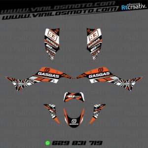 ADHESIVOS Y PEGATINAS DE VINILO PARA GAS GAS WILD Rt005-05
