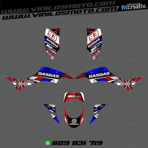 ADHESIVOS Y PEGATINAS DE VINILO PARA GAS GAS WILD Rt005-06