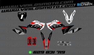 ADHESIVOS Y PEGATINAS DE VINILO HUSQVARNA ENDURO Y CROSS Rt006-02