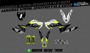 ADHESIVOS Y PEGATINAS DE VINILO HUSQVARNA ENDURO Y CROSS Rt006-04