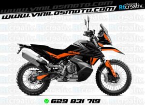 ADHESIVOS Y PEGATINAS DE VINILO KTM ADVENTURE Rt021-02