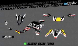 ADHESIVOS Y PEGATINAS DE VINILO APRILIA TUAREG 660 Rt007-10