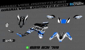 ADHESIVOS Y PEGATINAS DE VINILO APRILIA TUAREG 660 Rt007-12