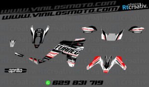 ADHESIVOS Y PEGATINAS DE VINILO APRILIA TUAREG 660 Rt007-15