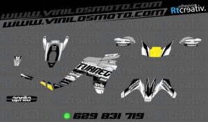 ADHESIVOS Y PEGATINAS DE VINILO APRILIA TUAREG 660 Rt007-18