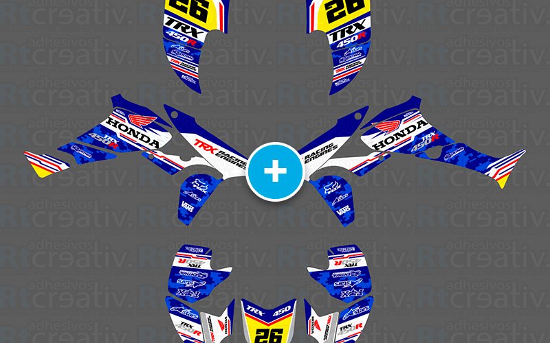 ADHESIVOS Y PEGATINAS DE VINILO PARA HONDA TRX 450 Rt005