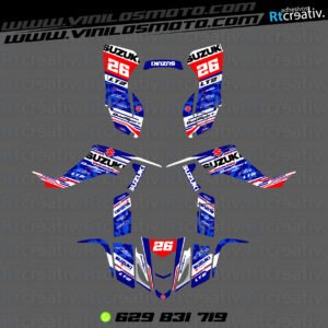 ADHESIVOS Y PEGATINAS DE VINILO PARA SUZUKI LTZ 400 Rt017-04