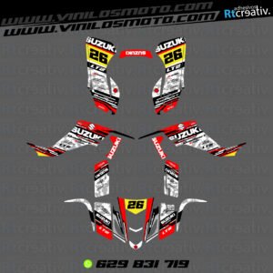 ADHESIVOS Y PEGATINAS DE VINILO PARA SUZUKI LTZ 400 Rt017-07