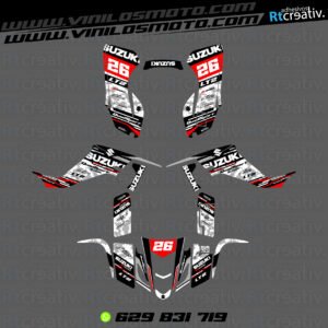 ADHESIVOS Y PEGATINAS DE VINILO PARA SUZUKI LTZ 400 Rt017-12