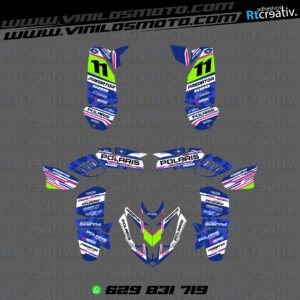 ADHESIVOS Y PEGATINAS DE VINILO PARA POLARIS PREDATOR 500 Rt006-02