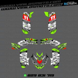ADHESIVOS Y PEGATINAS DE VINILO PARA POLARIS PREDATOR 500 Rt006-11