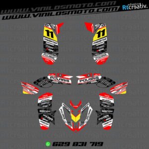 ADHESIVOS Y PEGATINAS DE VINILO PARA POLARIS PREDATOR 500 Rt006-16