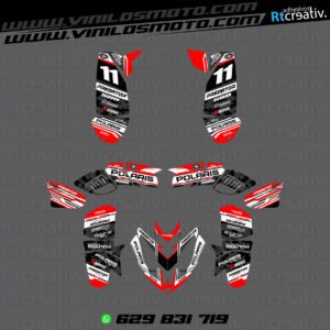ADHESIVOS Y PEGATINAS DE VINILO PARA POLARIS PREDATOR 500 Rt006-19