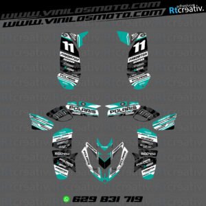 ADHESIVOS Y PEGATINAS DE VINILO PARA POLARIS PREDATOR 500 Rt006-22