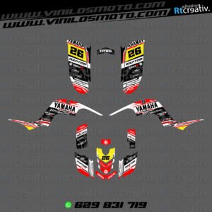 ADHESIVOS Y PEGATINAS DE VINILO PARA YAMAHA RAPTOR 660 Rt007-16
