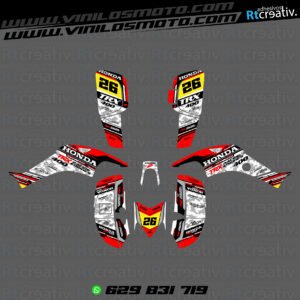 ADHESIVOS Y PEGATINAS DE VINILO PARA HONDA TRX 400 Rt005-07