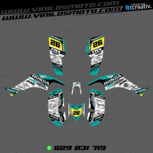 ADHESIVOS Y PEGATINAS DE VINILO PARA HONDA TRX 400 Rt005-09