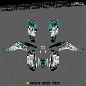 ADHESIVOS Y PEGATINAS DE VINILO PARA HONDA TRX 400 Rt005-15