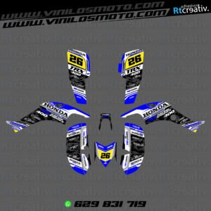 ADHESIVOS Y PEGATINAS DE VINILO PARA HONDA TRX 400 Rt005-17