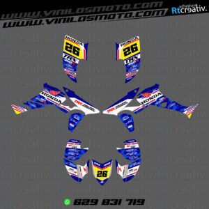 ADHESIVOS Y PEGATINAS DE VINILO PARA HONDA TRX 450 Rt005-01