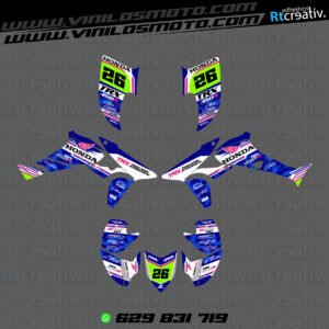 ADHESIVOS Y PEGATINAS DE VINILO PARA HONDA TRX 450 Rt005-02
