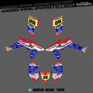 ADHESIVOS Y PEGATINAS DE VINILO PARA HONDA TRX 450 Rt005-05