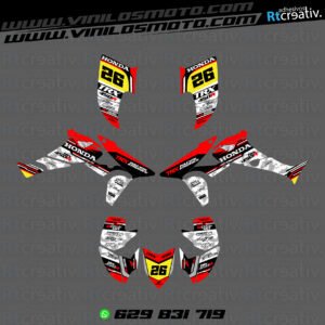 ADHESIVOS Y PEGATINAS DE VINILO PARA HONDA TRX 450 Rt005-07