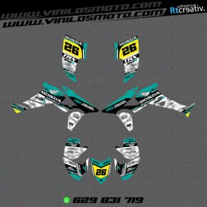 ADHESIVOS Y PEGATINAS DE VINILO PARA HONDA TRX 450 Rt005-09